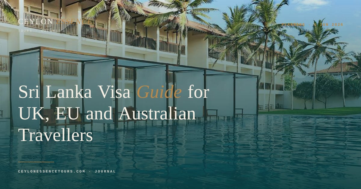 Sri Lanka ETA Visa — UK, EU, Australia Guide (2026)